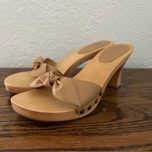 MIA Vintage Y2K Leather Heeled Sandals Size 8